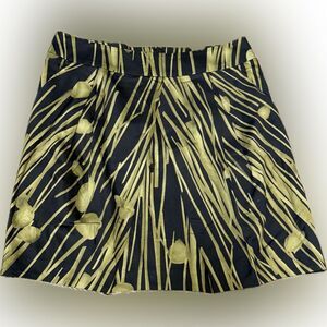 Kenneth Cole Elegant Black and Gold Women's Skirt
